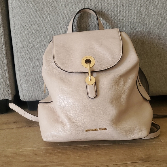 Michael Kors‎ Cream Leather Backpack - Picture 1 of 14